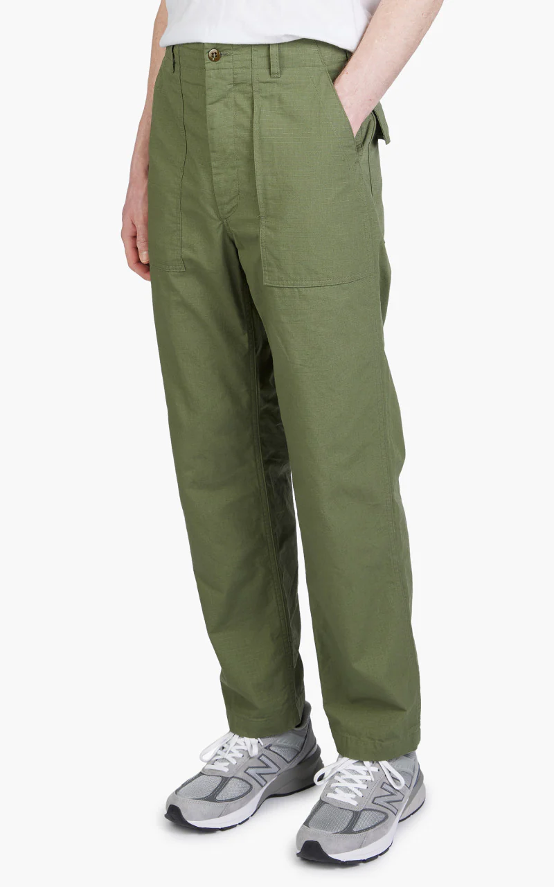 Engineered Garments Fatigue Pant Cotton Ripstop Olive - Image 5