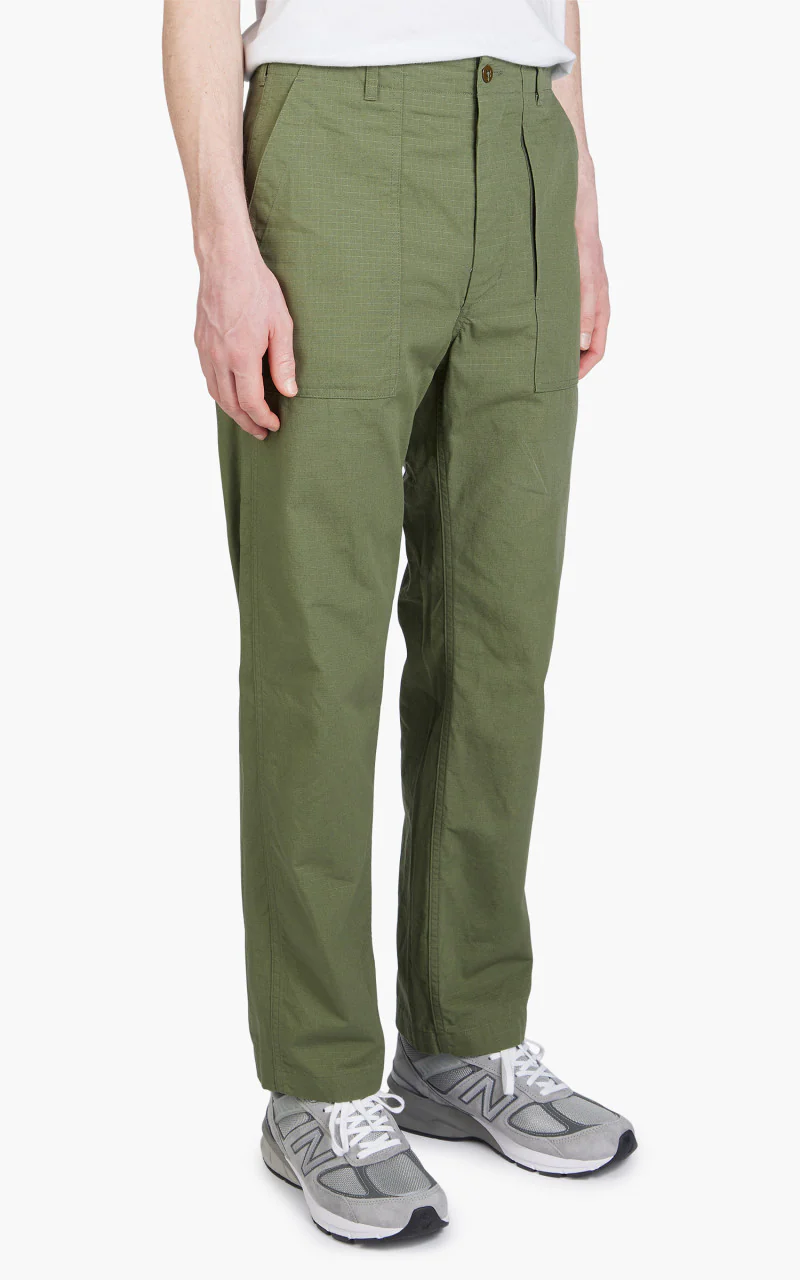 Engineered Garments Fatigue Pant Cotton Ripstop Olive - Image 6