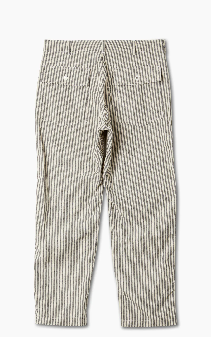 Engineered Garments Fatigue Pant LC Stripe Natural/Black - Image 3