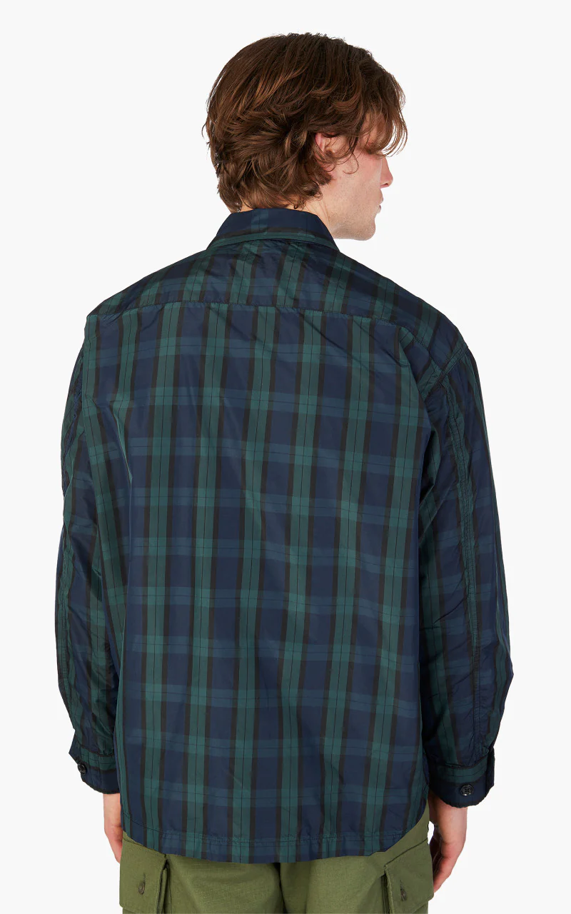 Engineered Garments Jungle Fatigue Jacket Crushed Taffeta Blackwatch - Image 7