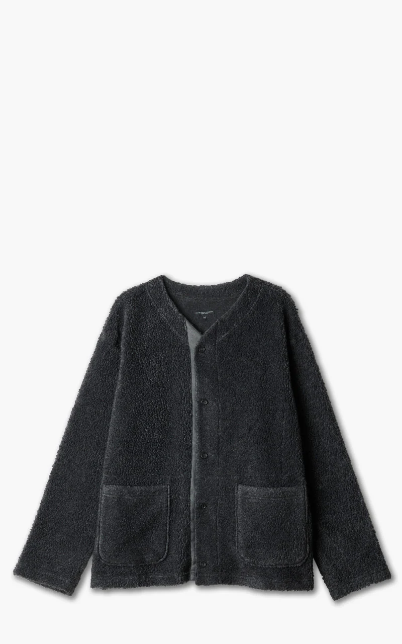 Engineered Garments Knit Cardigan Wool Poly Shaggy Knit Charcoal