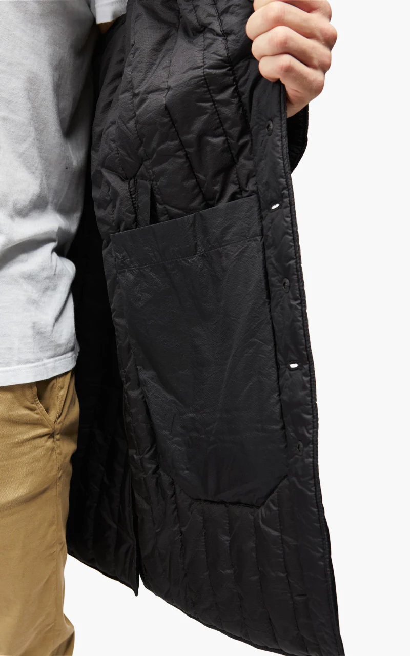 Engineered Garments Liner Jacket Nylon Micro Ripstop Black - Image 12