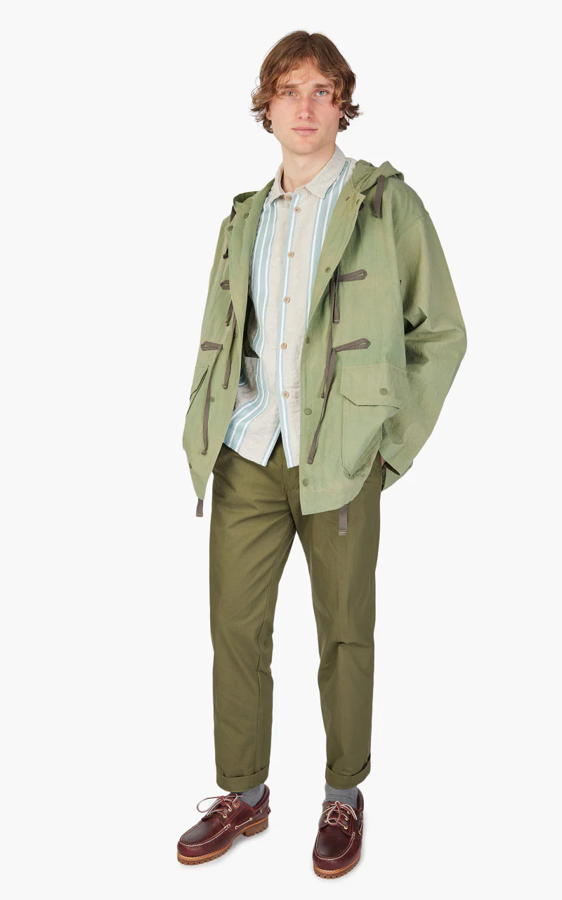 Engineered Garments LT Parka Cotton Sheeting Olive - Image 2