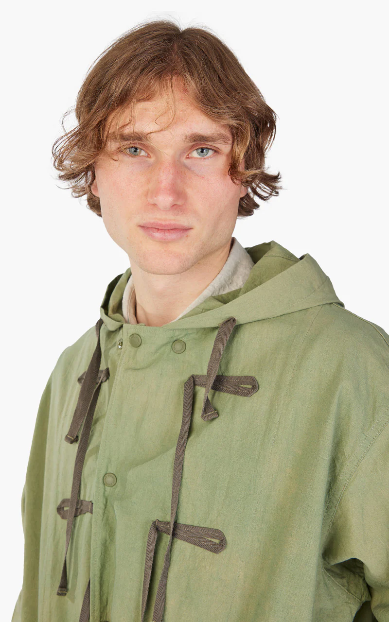 Engineered Garments LT Parka Cotton Sheeting Olive - Image 4