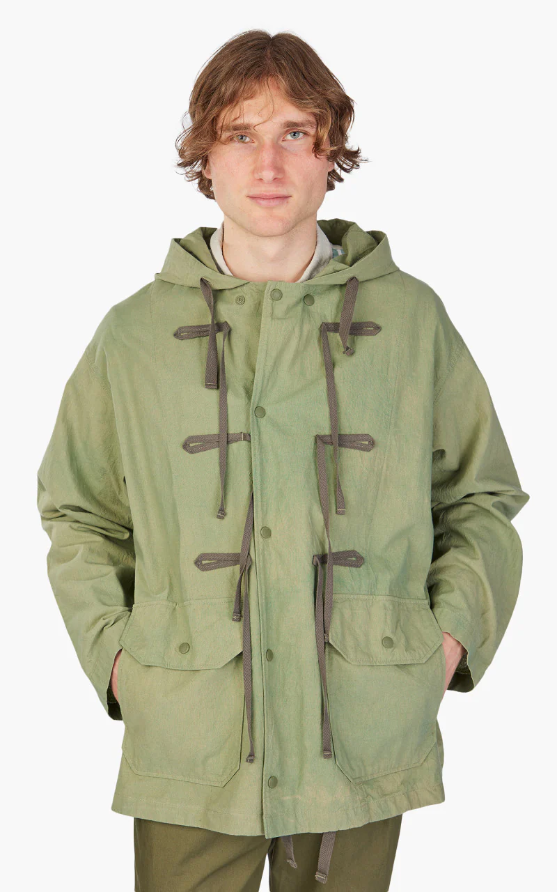 Engineered Garments LT Parka Cotton Sheeting Olive - Image 5