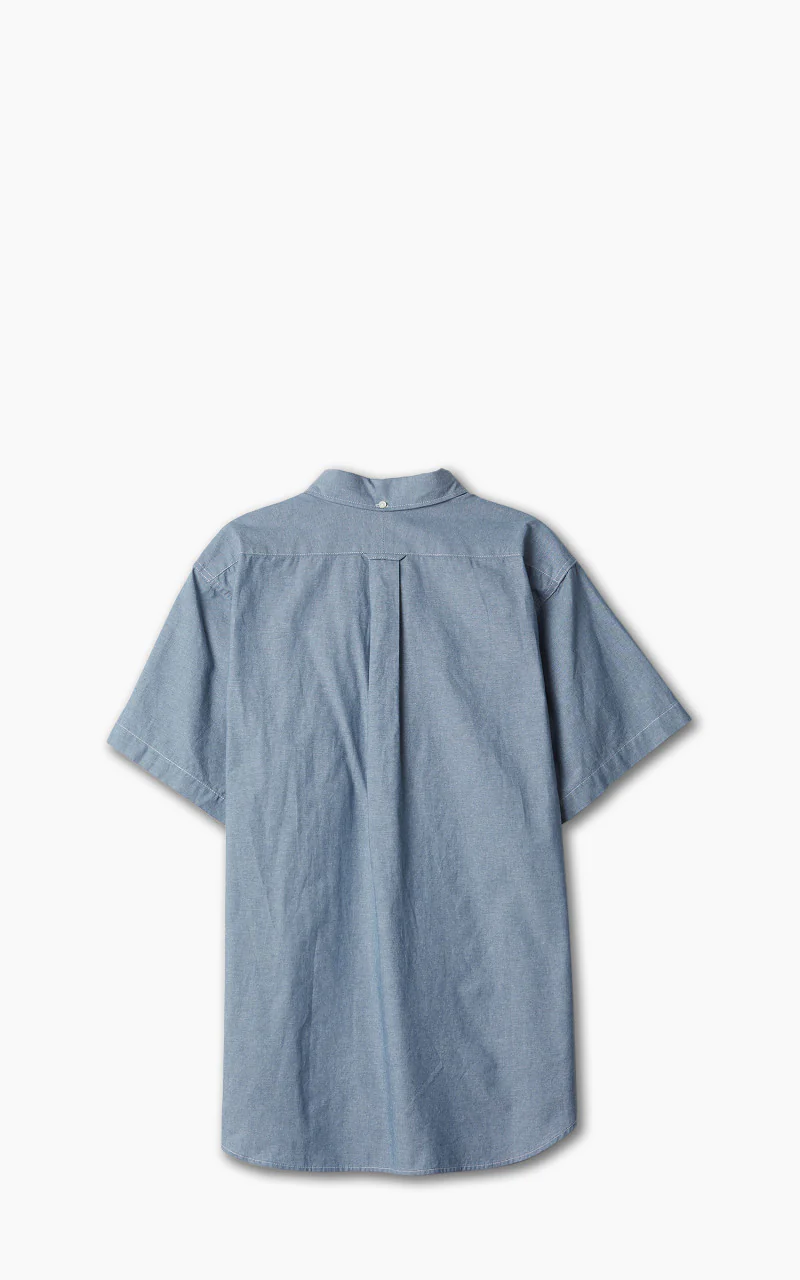 Engineered Garments Popover BD Shirt Cotton Chambray Light Blue - Image 7