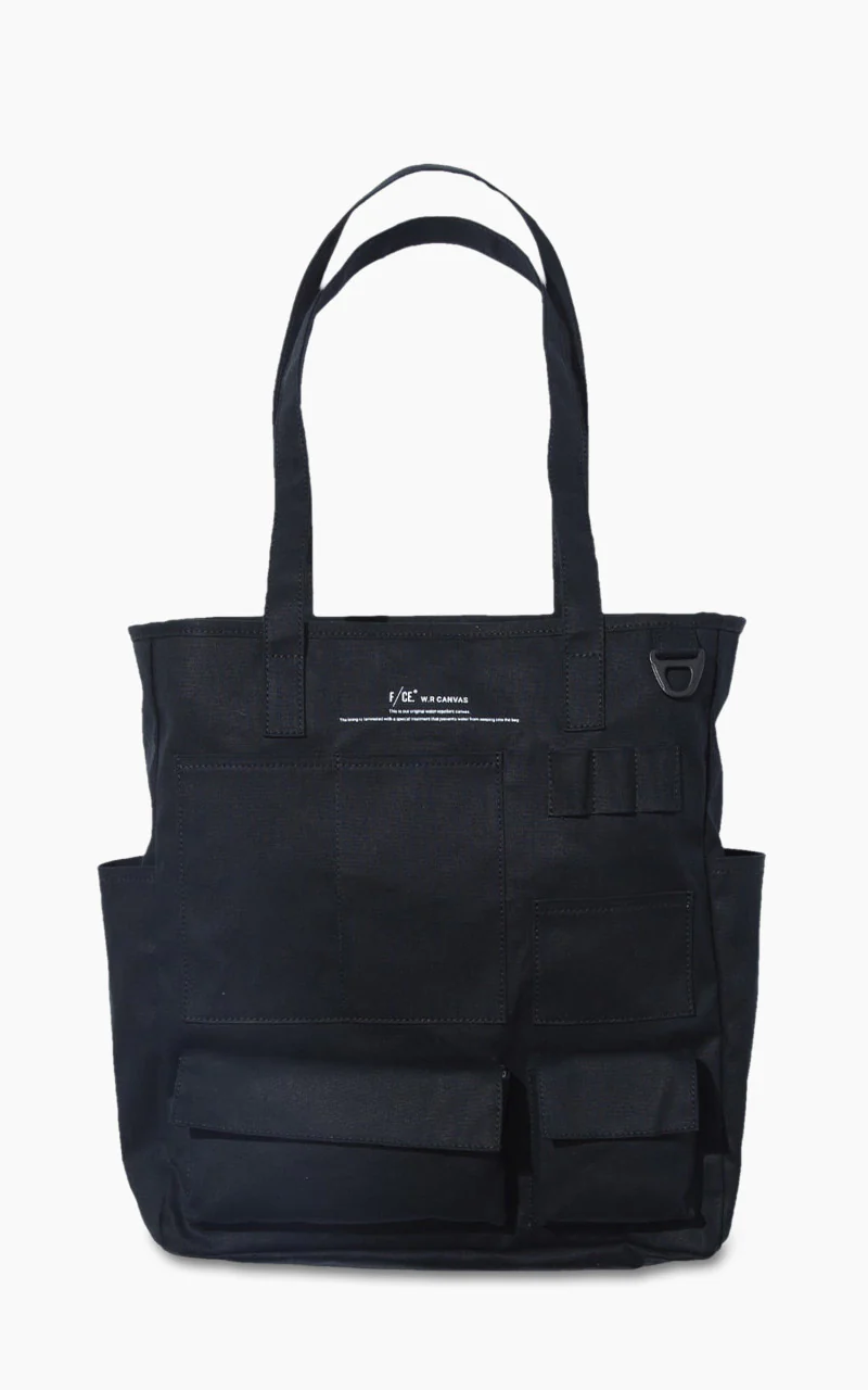 F/CE. W.R. Canvas Pocket Tote Bag Black
