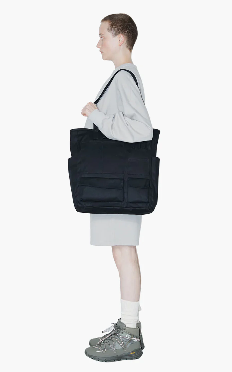 F/CE. W.R. Canvas Pocket Tote Bag Black - Image 4