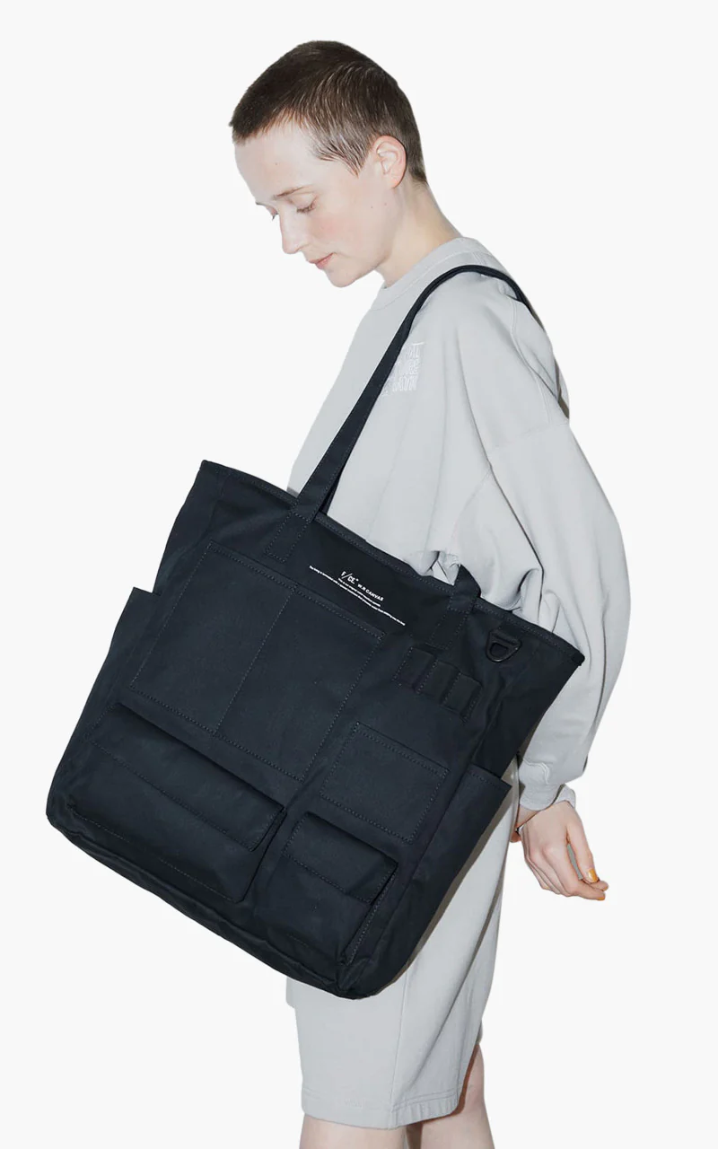 F/CE. W.R. Canvas Pocket Tote Bag Black - Image 6