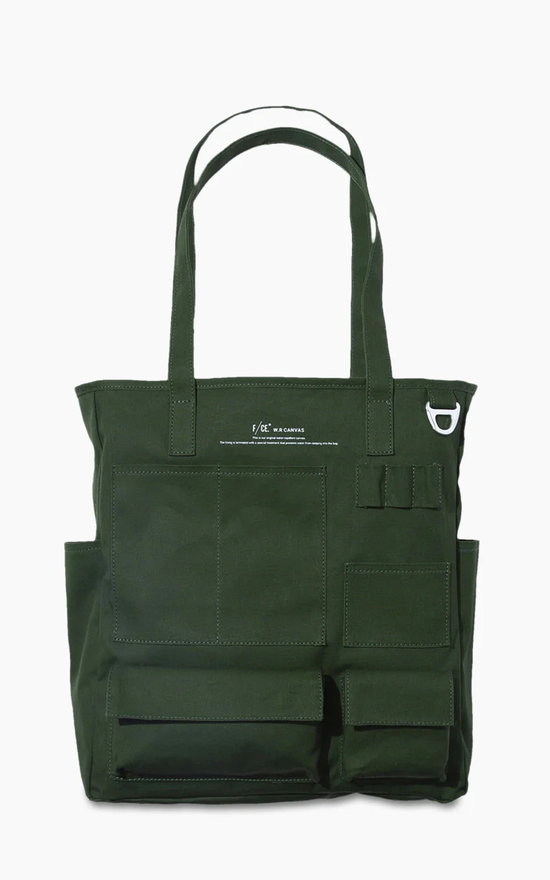 F/CE. W.R. Canvas Pocket Tote Bag Green
