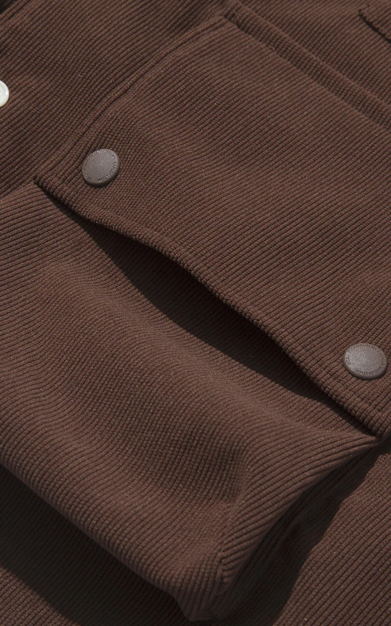 F/CE. x Digawel 7 Pockets Corduroy S/S Shirt Brown - Image 6