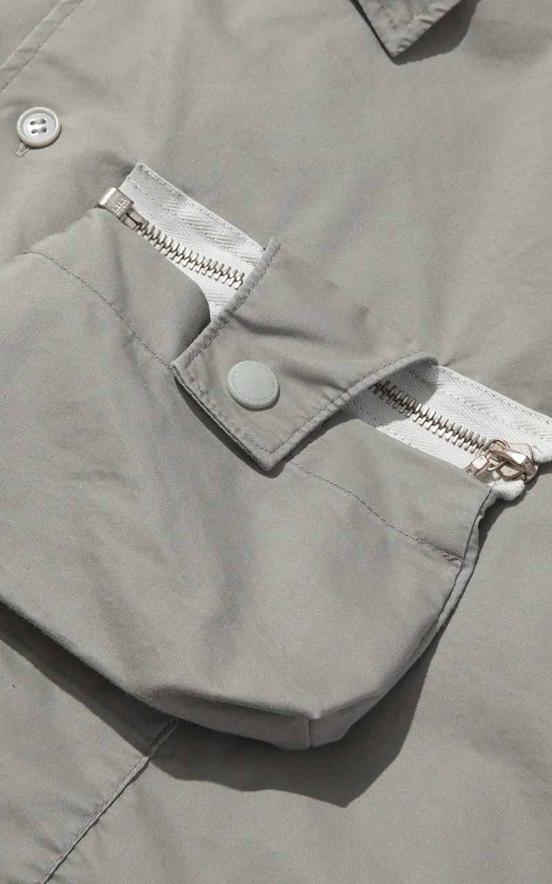 F/CE. x Digawel 7 Pockets S/S Shirt Sage Green - Image 4