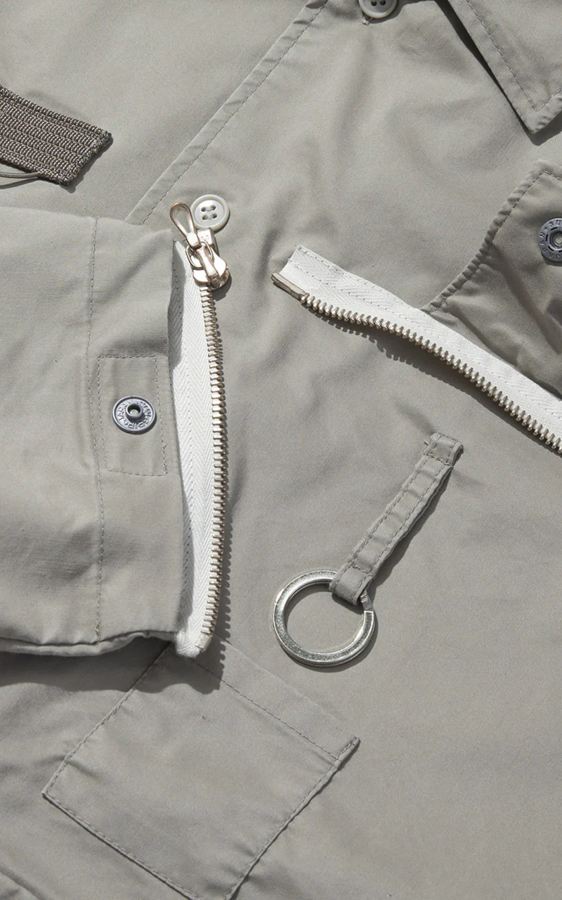 F/CE. x Digawel 7 Pockets S/S Shirt Sage Green - Image 9