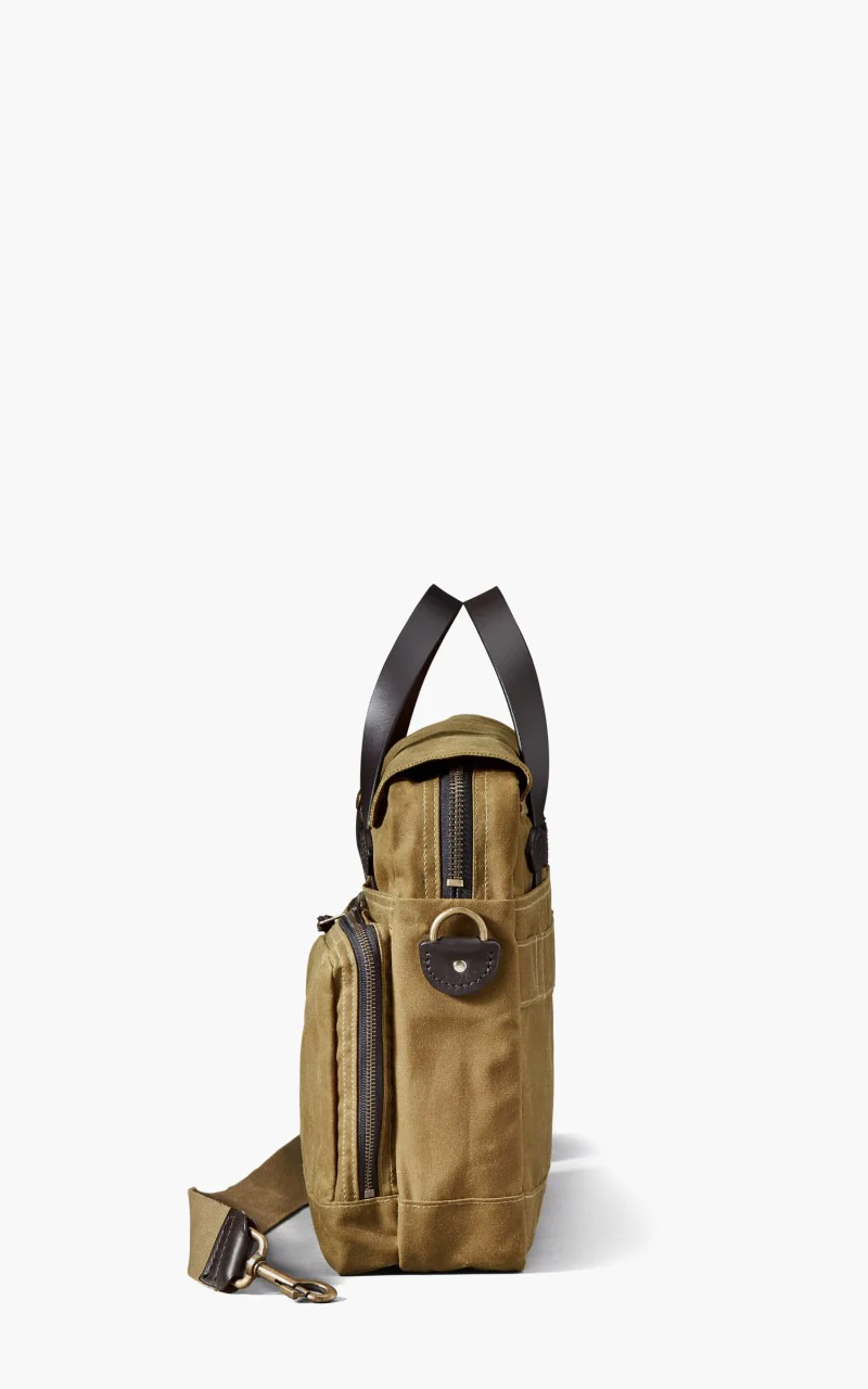 Filson 24-Hour Tin Briefcase Dark Tan - Image 3