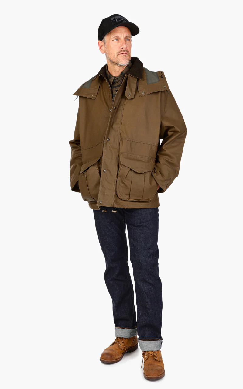 Filson Foul Weather Jacket Dark Tan - Image 2
