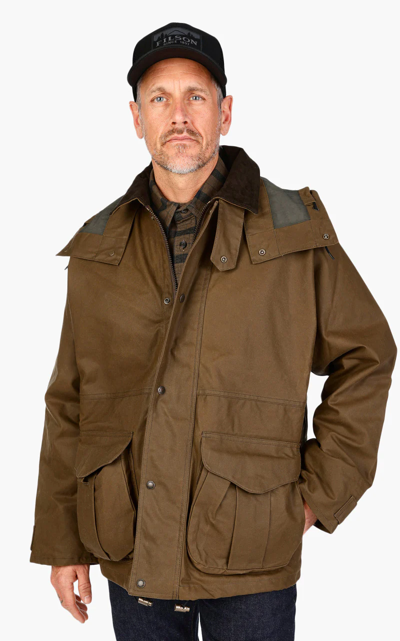 Filson Foul Weather Jacket Dark Tan - Image 4