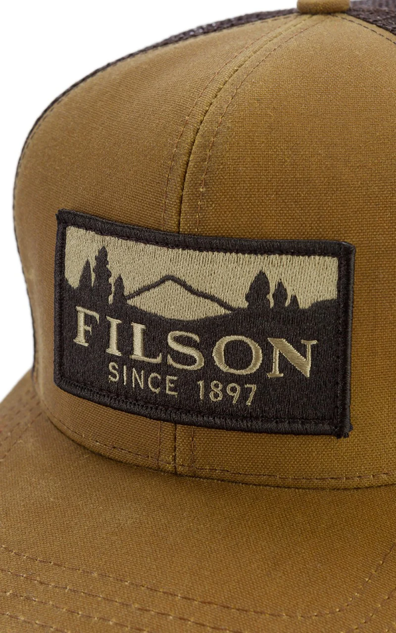 Filson Logger Mesh Cap Dark Tan - Image 5