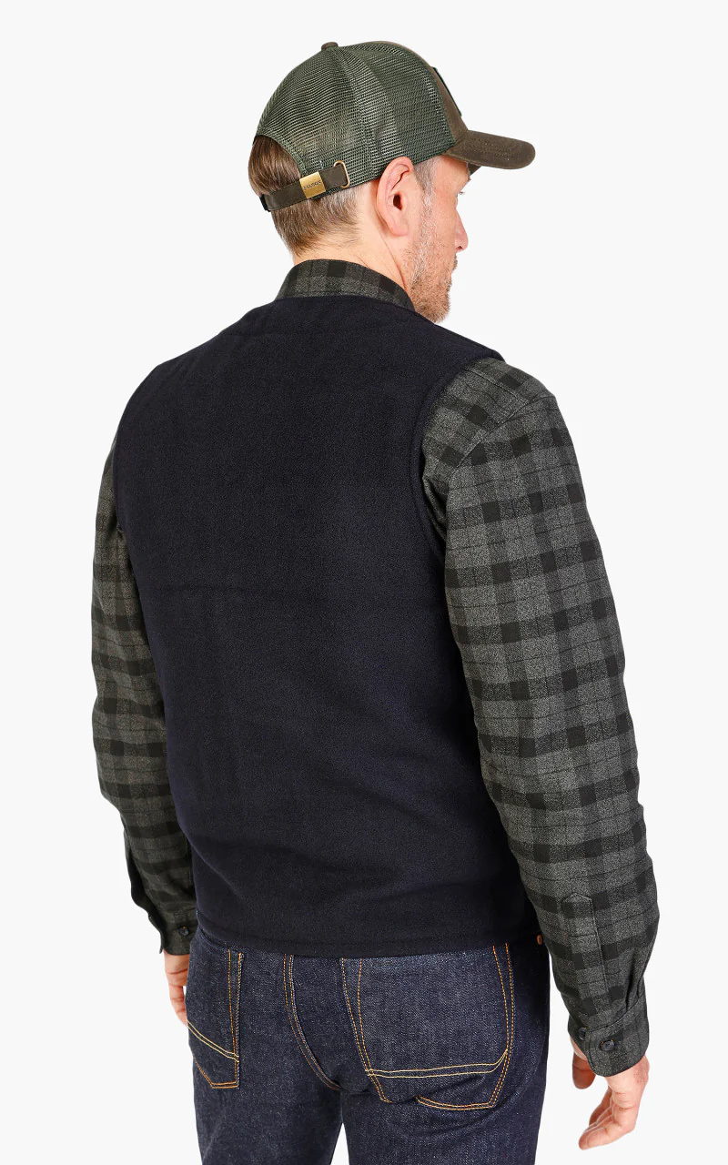 Filson Mackinaw Wool Vest Dark Navy - Image 6