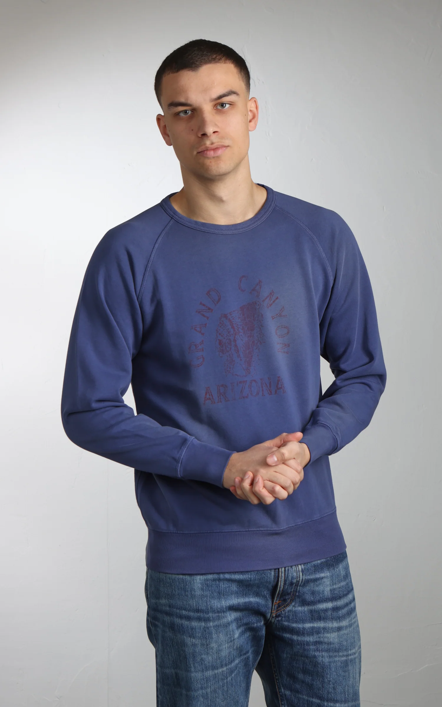 Flea-T Sweatshirt Grand Canyon Pigment Dyed Royal - Image 4