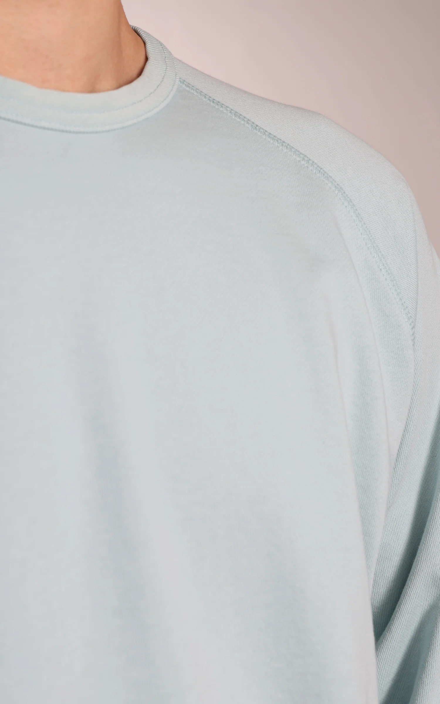 Flea-T Sweatshirt Plain Pigment Dyed Mint - Image 4