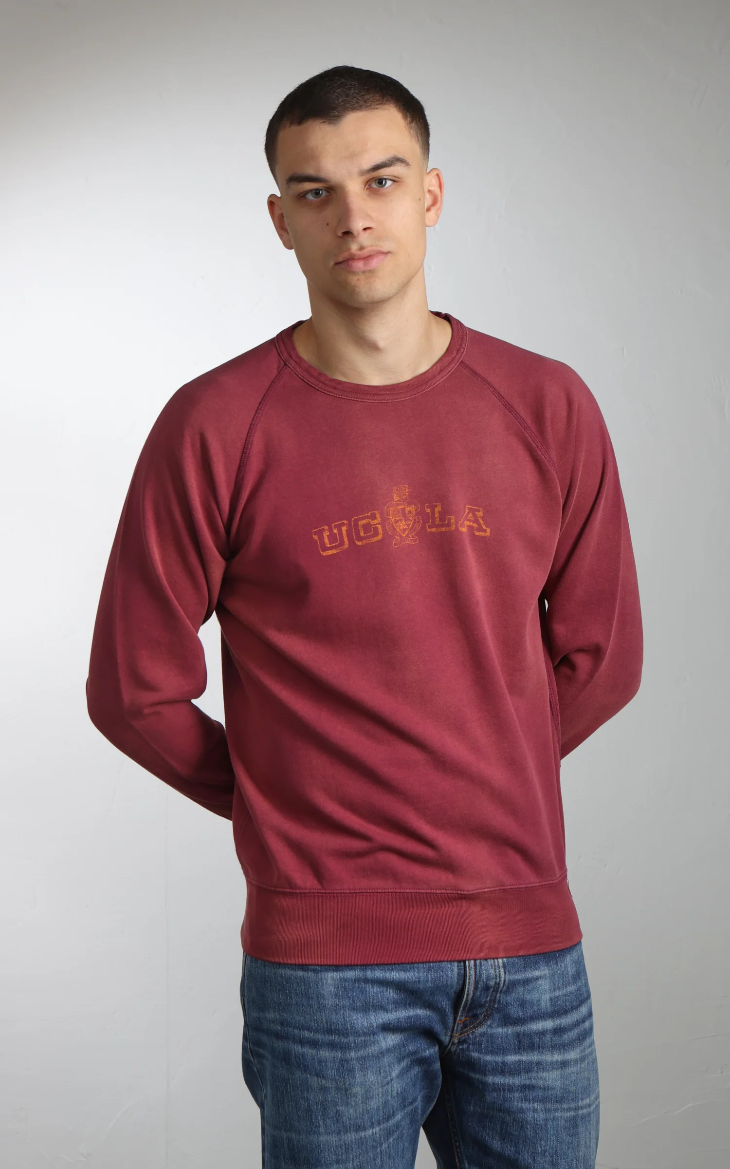 Flea-T Sweatshirt UCLA Pigment Dyed Red - Image 5