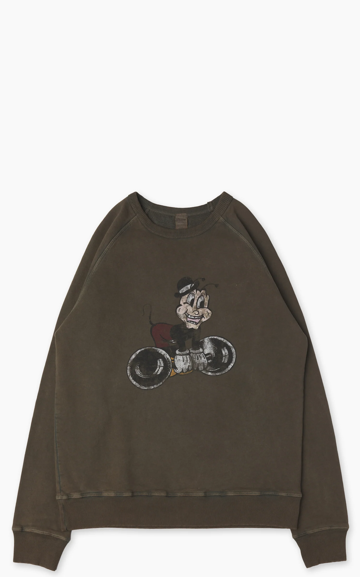 Flea-T Sweatshirt Weights Pigment Dyed Green