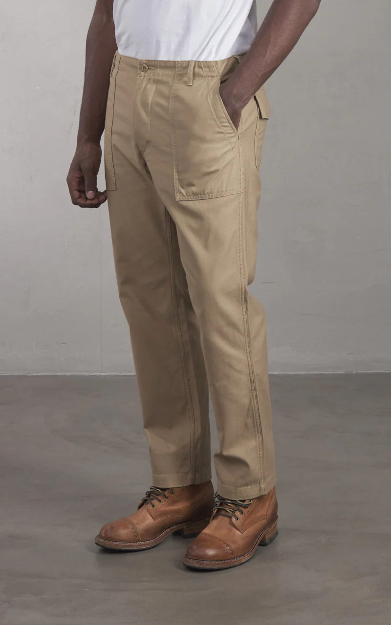 FOB Factory F0431 Baker Pants Khaki - Image 4