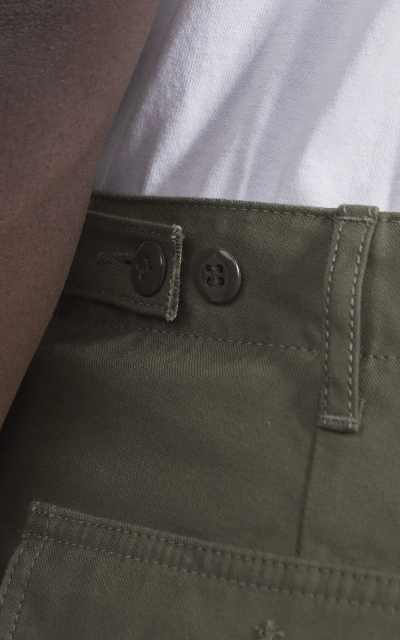 FOB Factory F0431 Baker Pants Olive - Image 5
