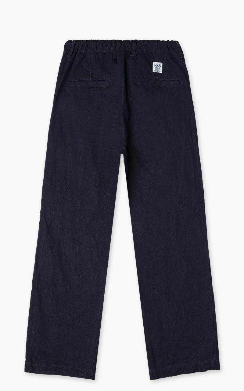 FOB Factory F0508 Three Eight Loom Denim Track Pants Indigo - Image 3
