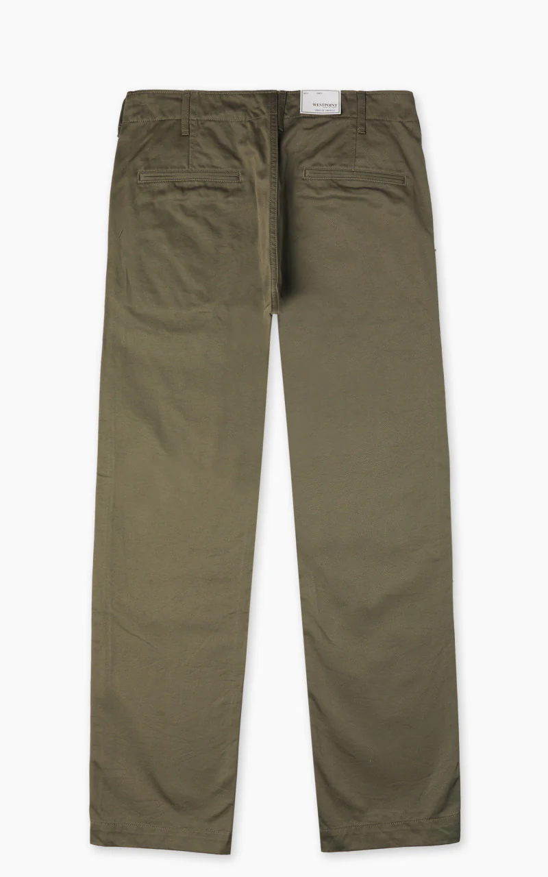 FOB Factory F0514 Narrow U.S. Trousers Olive - Image 3