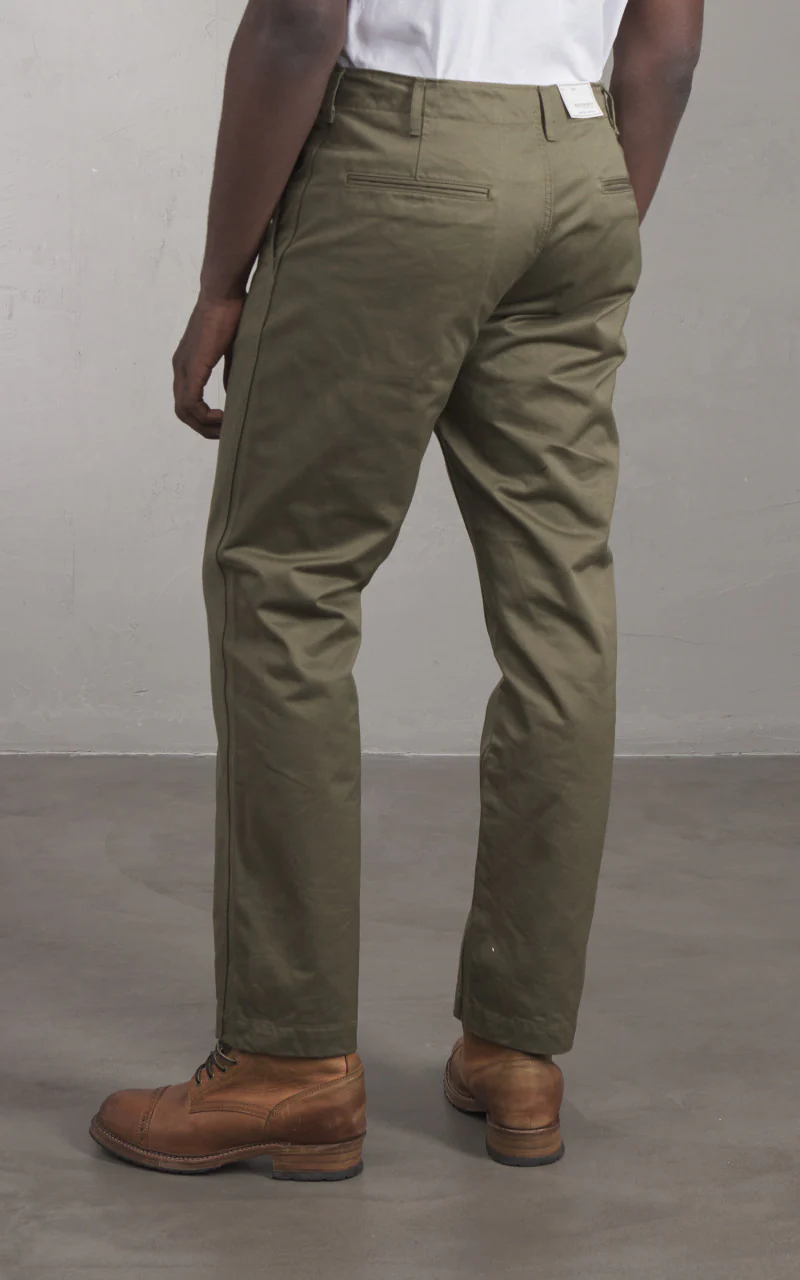 FOB Factory F0514 Narrow U.S. Trousers Olive - Image 6
