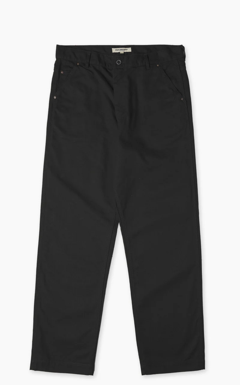 FOB Factory F0530 Cotton Duck Work Pants Black