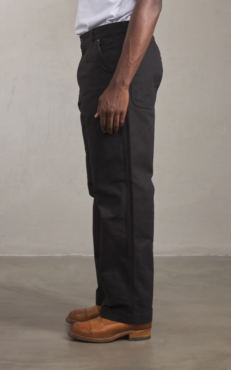 FOB Factory F0530 Cotton Duck Work Pants Black - Image 6