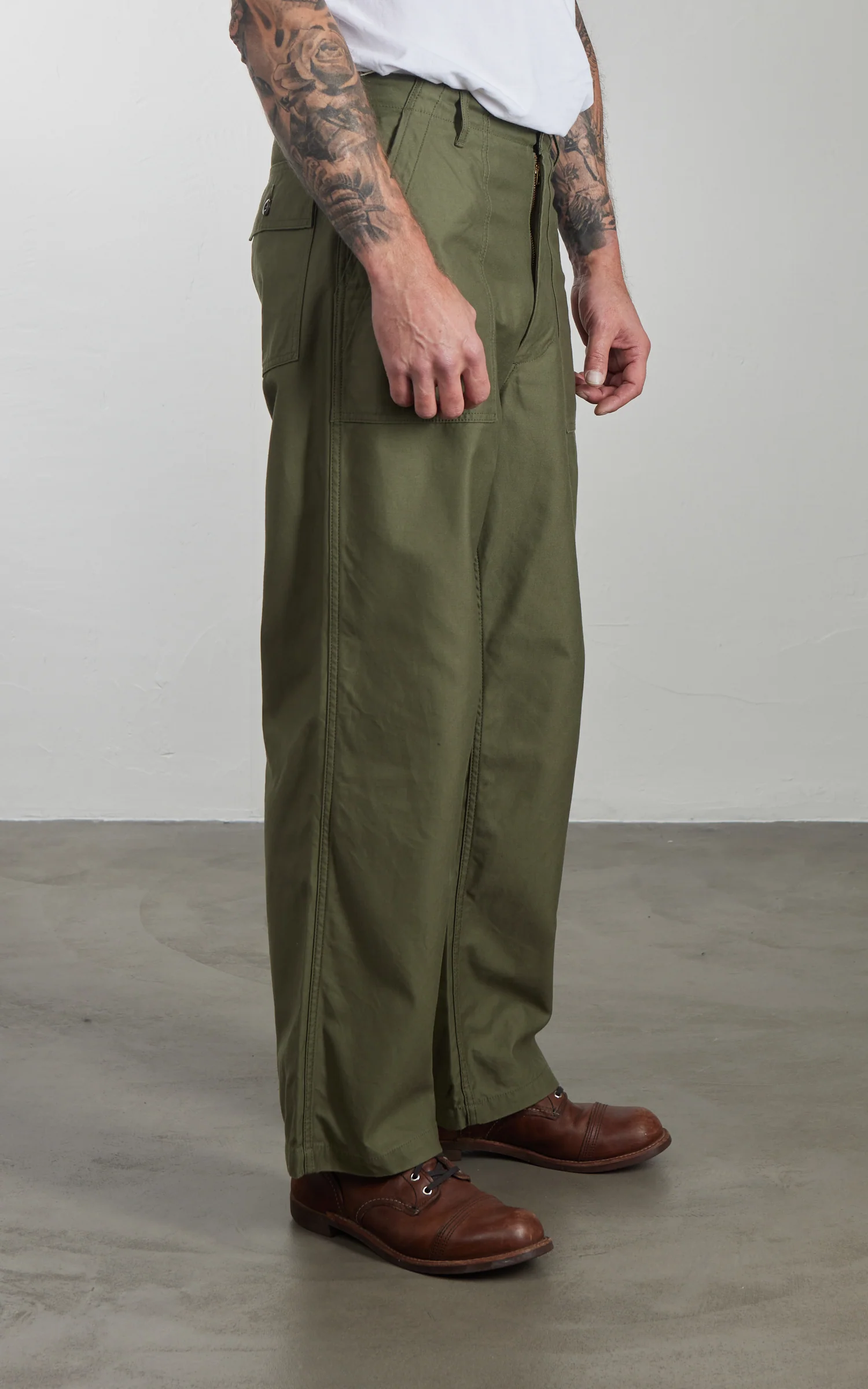FOB Factory F0540 Baker Pants Type 2 Olive - Image 3