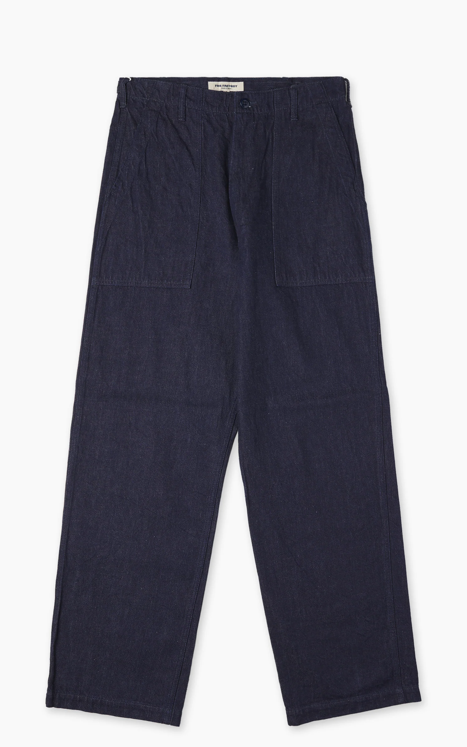 FOB Factory F0541 Three Eight Loom Denim Baker Pants Indigo
