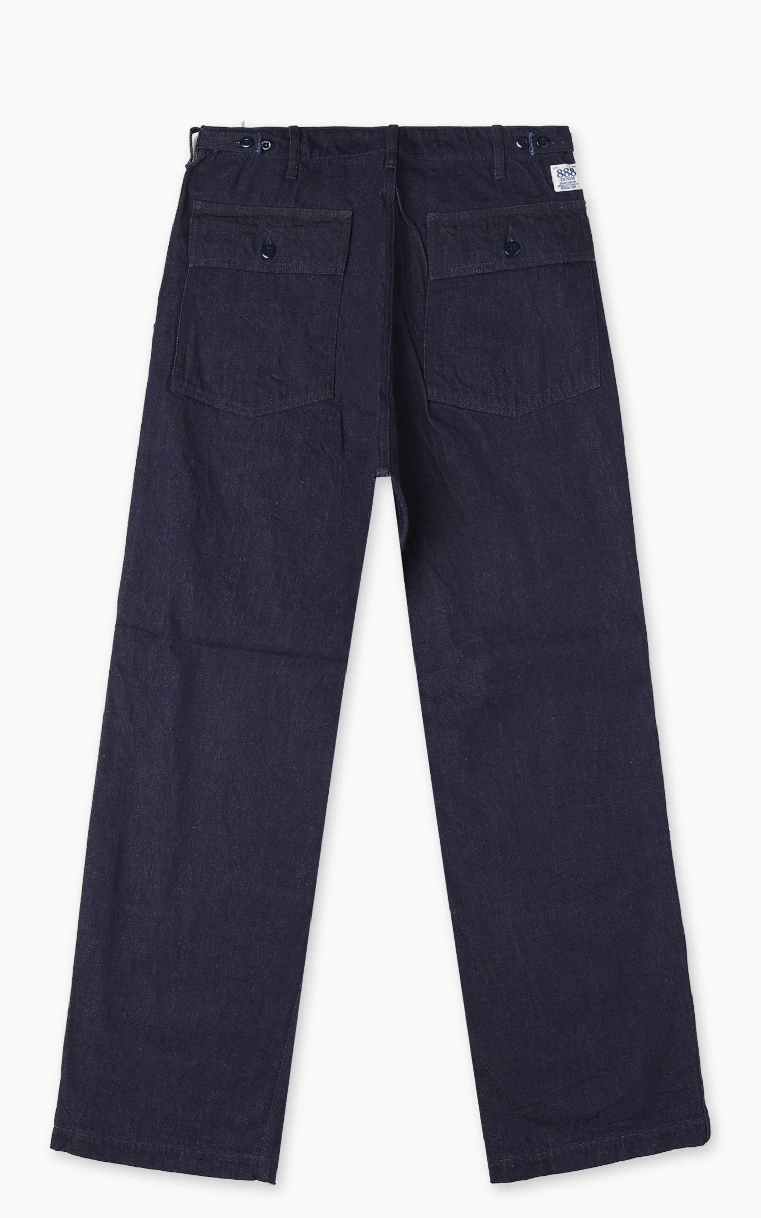 FOB Factory F0541 Three Eight Loom Denim Baker Pants Indigo - Image 3