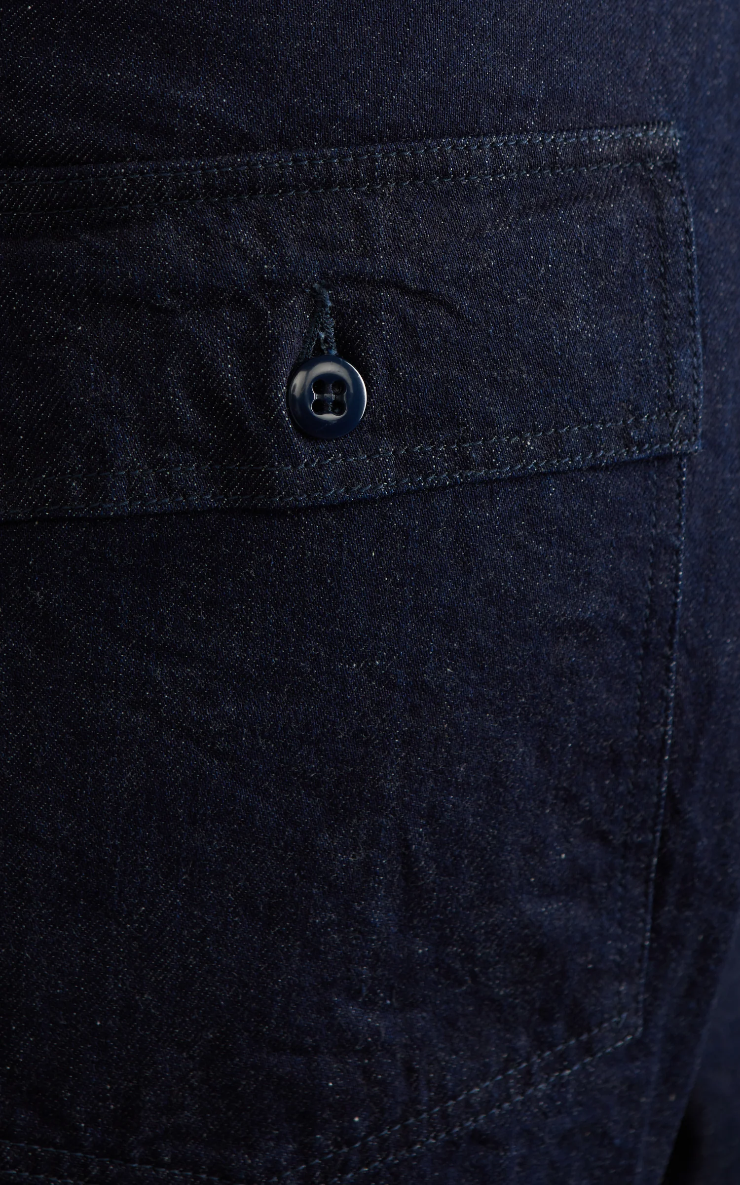 FOB Factory F0541 Three Eight Loom Denim Baker Pants Indigo - Image 6