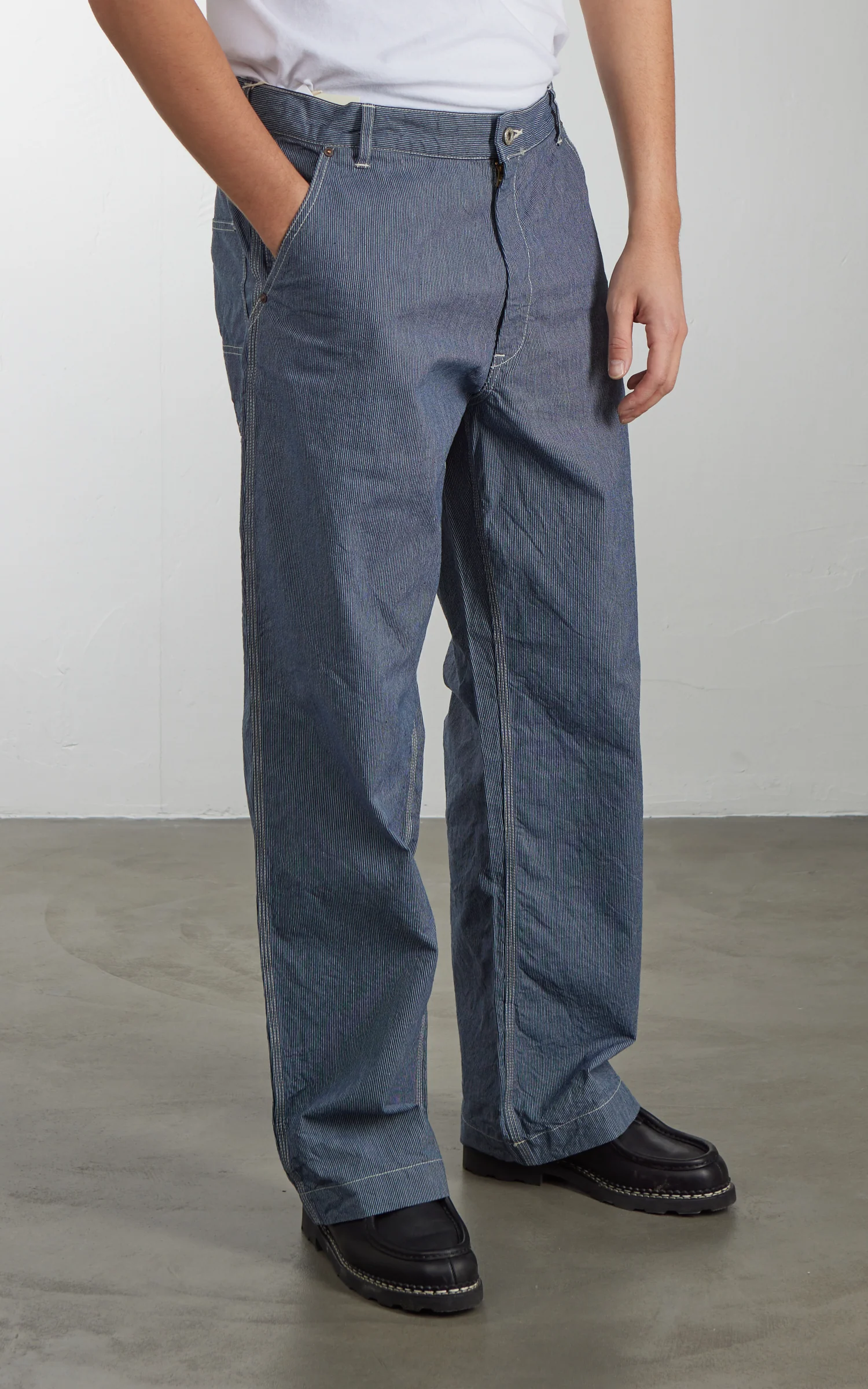 FOB Factory F0548 Hickory Work Pants Navy - Image 4