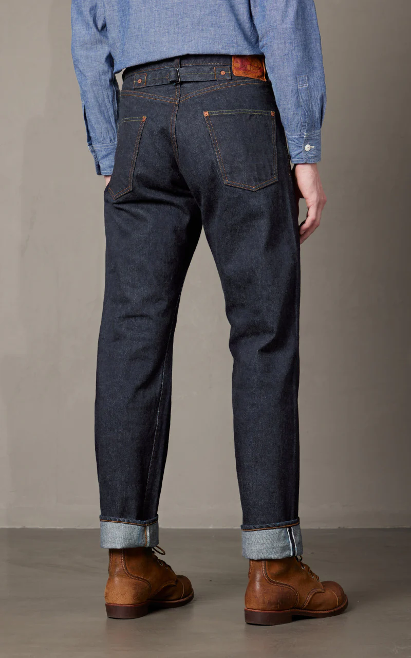 FOB Factory F165 Selvedge Garage Denim 5P Rinsed Indigo - Image 3