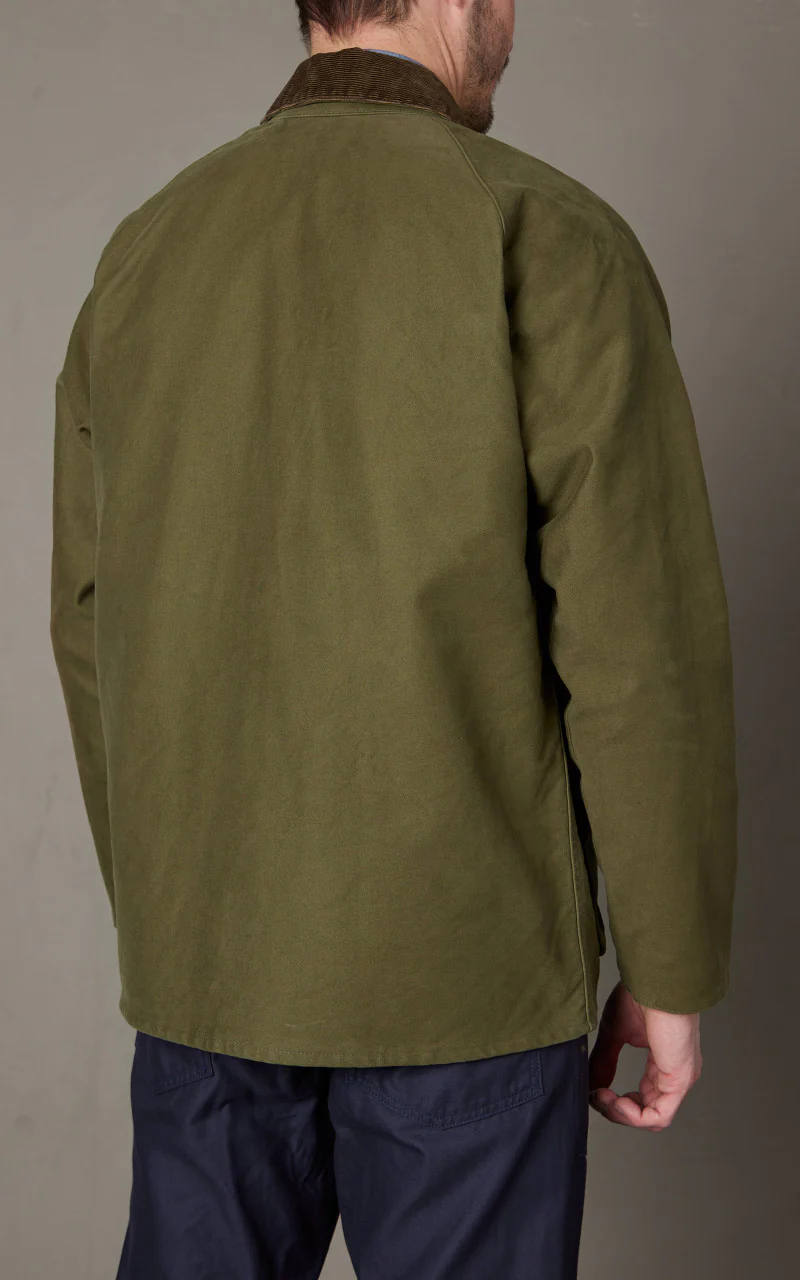 FOB Factory F2361 Moleskin Riding Jacket Olive - Image 6