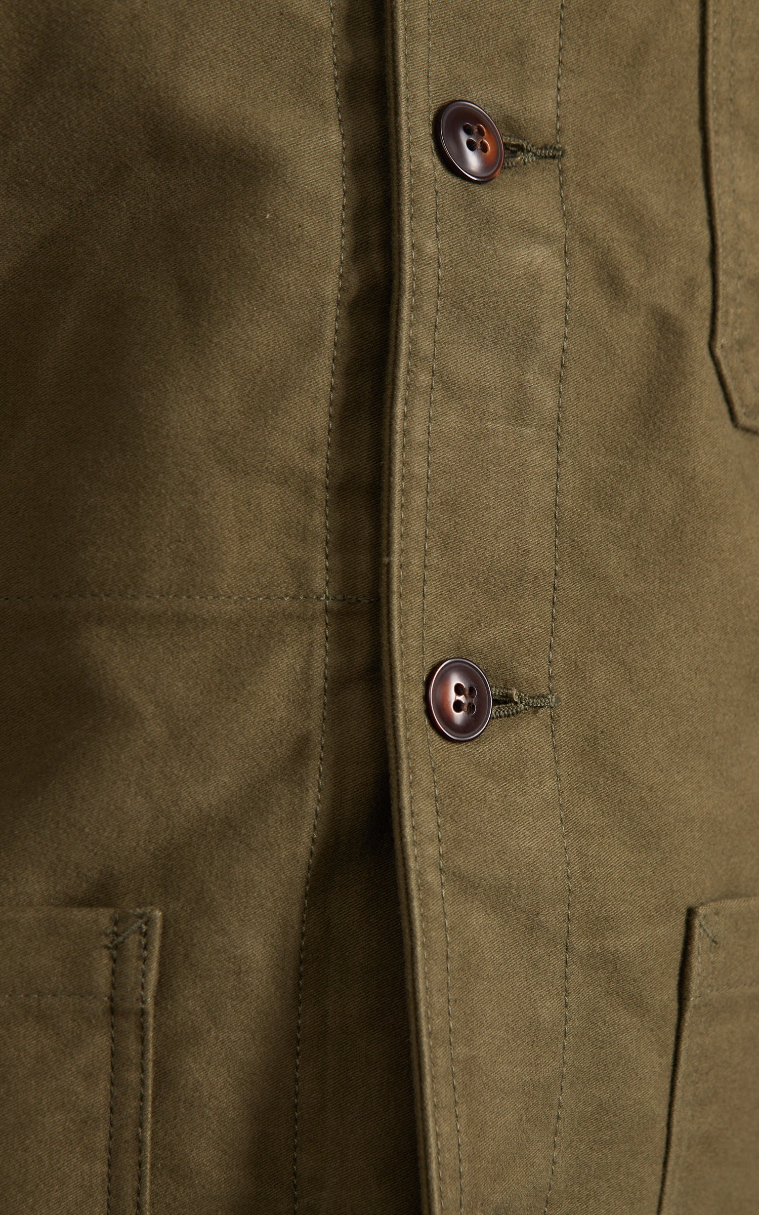 FOB Factory F2373 Moleskin French Work Jacket Olive - Image 5