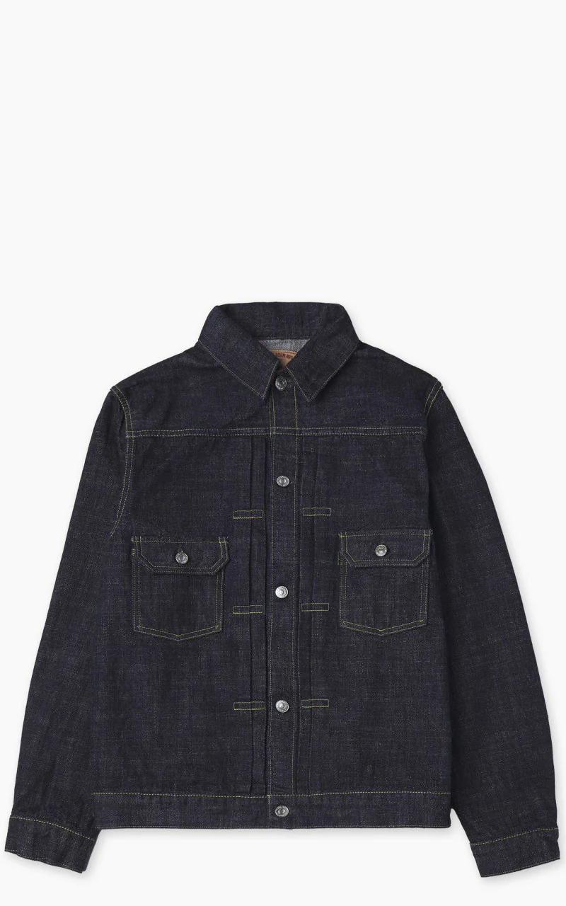 FOB Factory F2378 Type 2 Selvedge Denim Jacket Rinsed Indigo