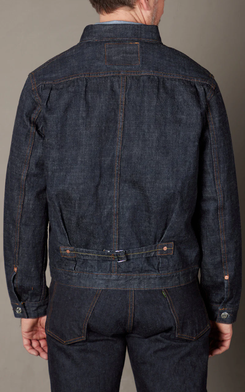 FOB Factory F2400 G-3 Type 1 Selvedge Denim Jacket Rinsed Indigo - Image 6