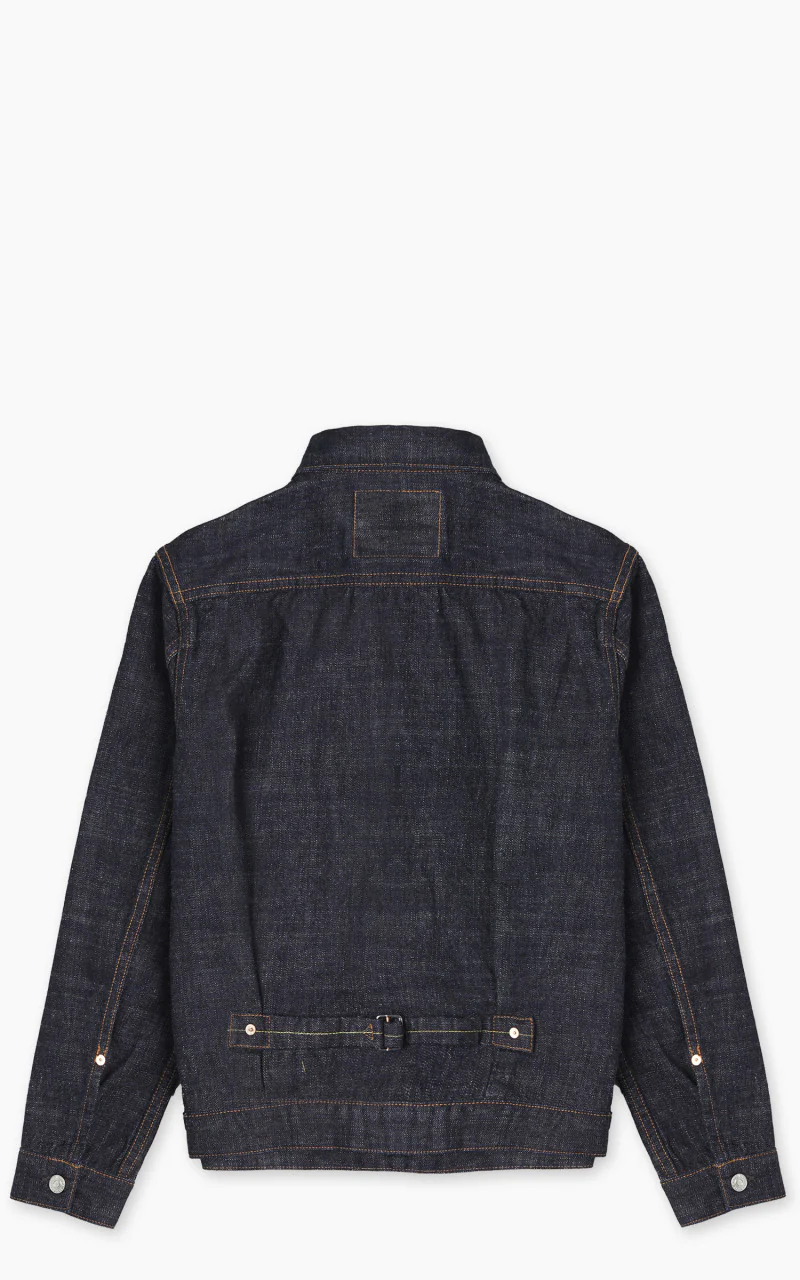 FOB Factory F2400 G-3 Type 1 Selvedge Denim Jacket Rinsed Indigo - Image 8