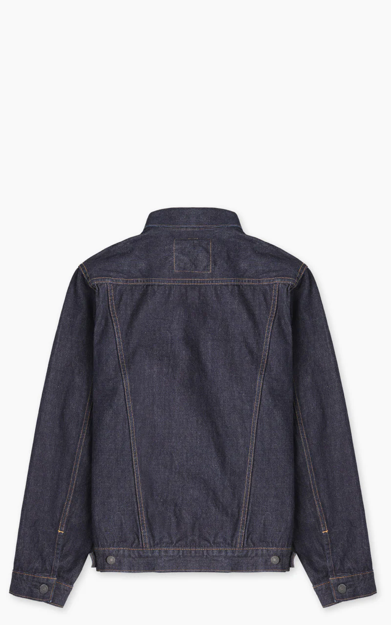 FOB Factory F2444 Type 3 Selvedge Denim Jacket Rinsed Indigo - Image 4