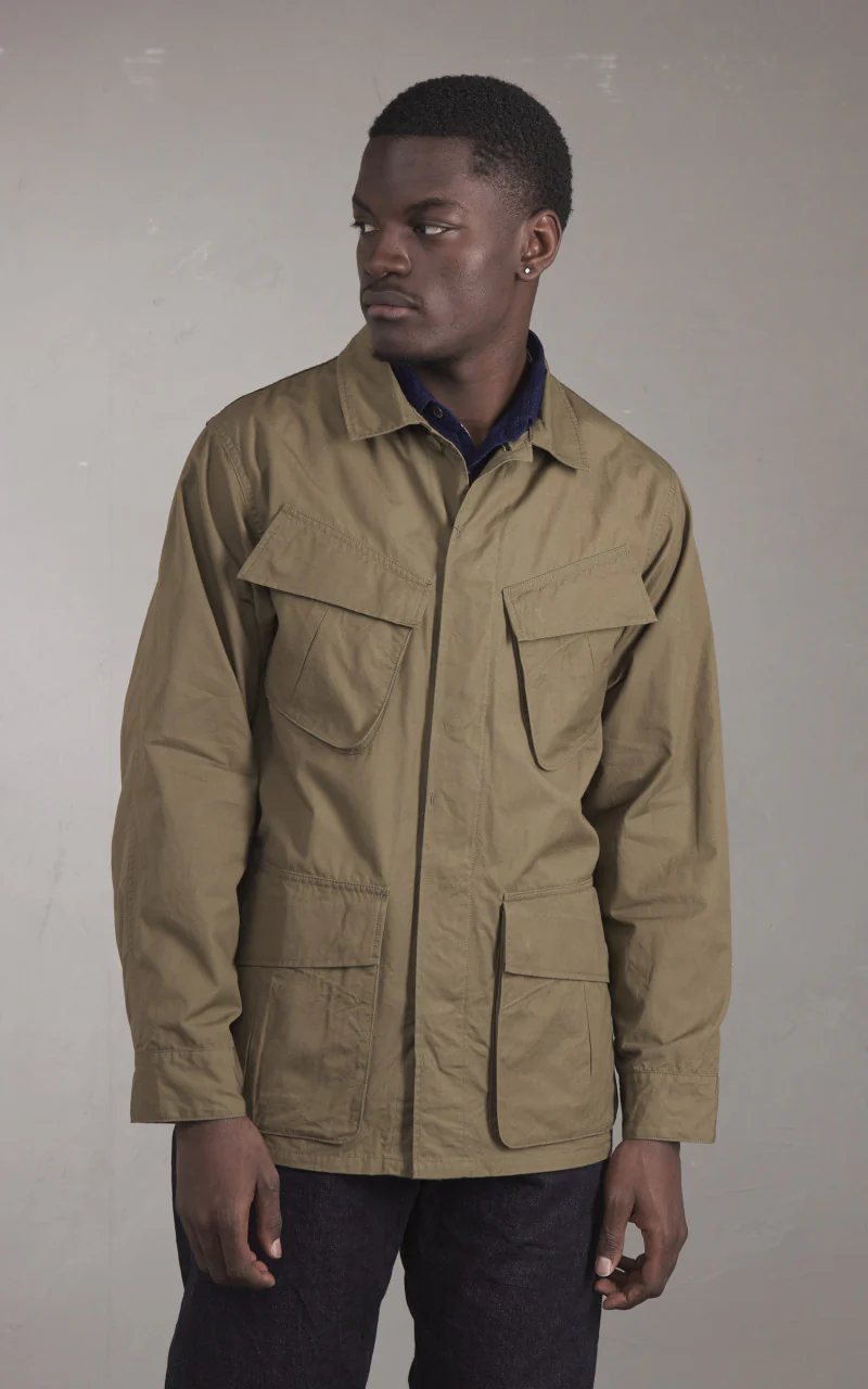 FOB Factory F2452 Jungle Fatigue Jacket Olive - Image 4