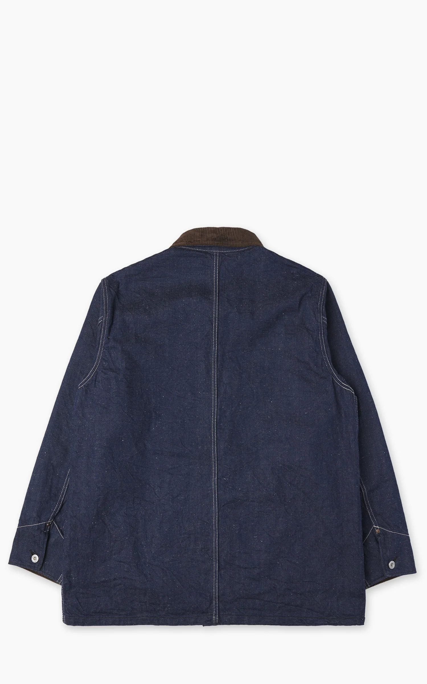 FOB Factory F2456 Denim Chore Jacket Blanket Lined Indigo - Image 3
