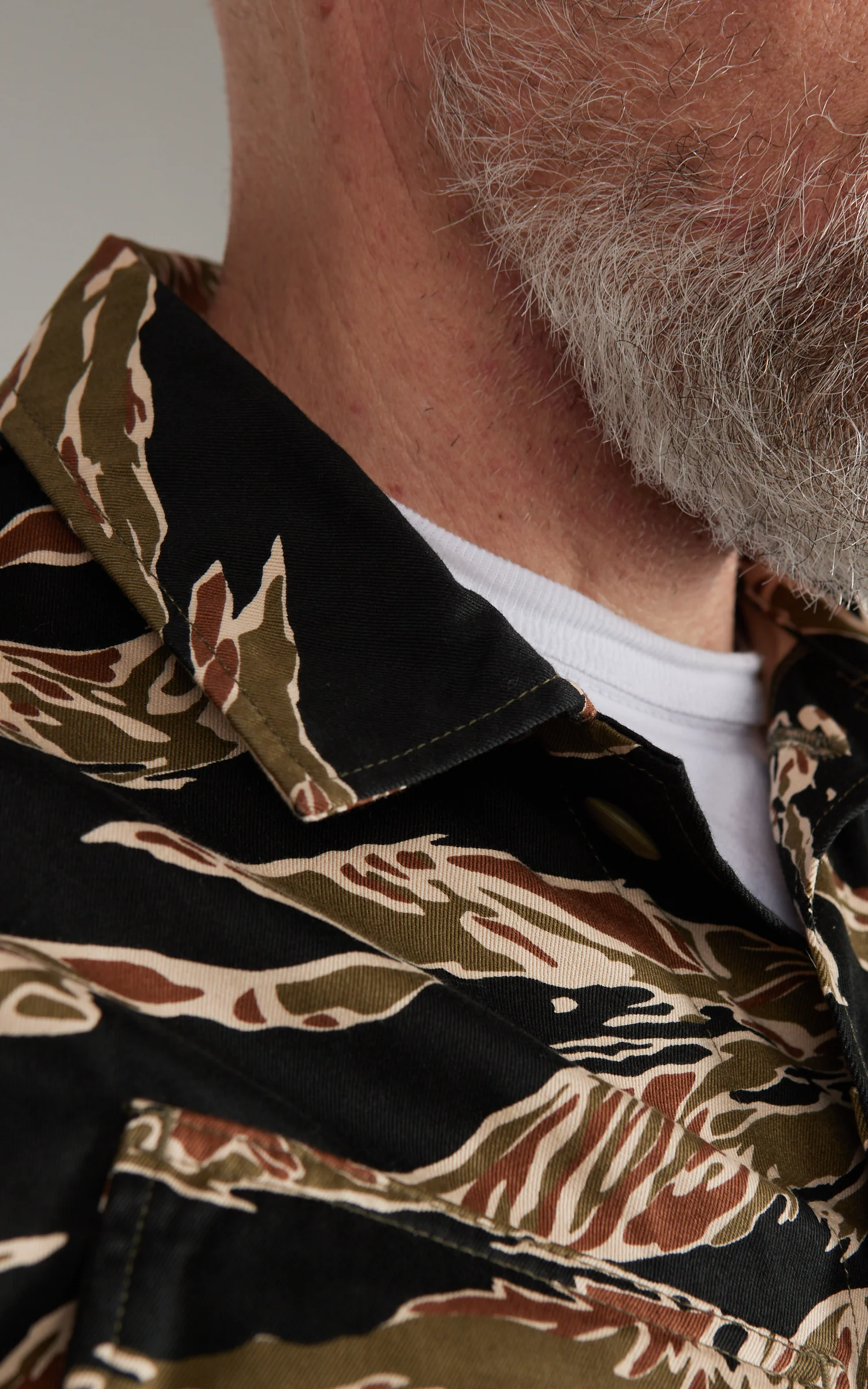 FOB Factory F2457 Jungle Fatigue Jacket Tiger Stripe Camouflage - Image 4