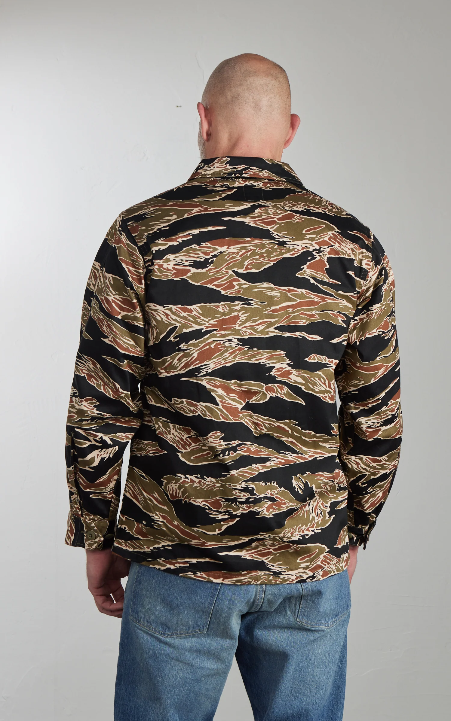 FOB Factory F2457 Jungle Fatigue Jacket Tiger Stripe Camouflage - Image 6