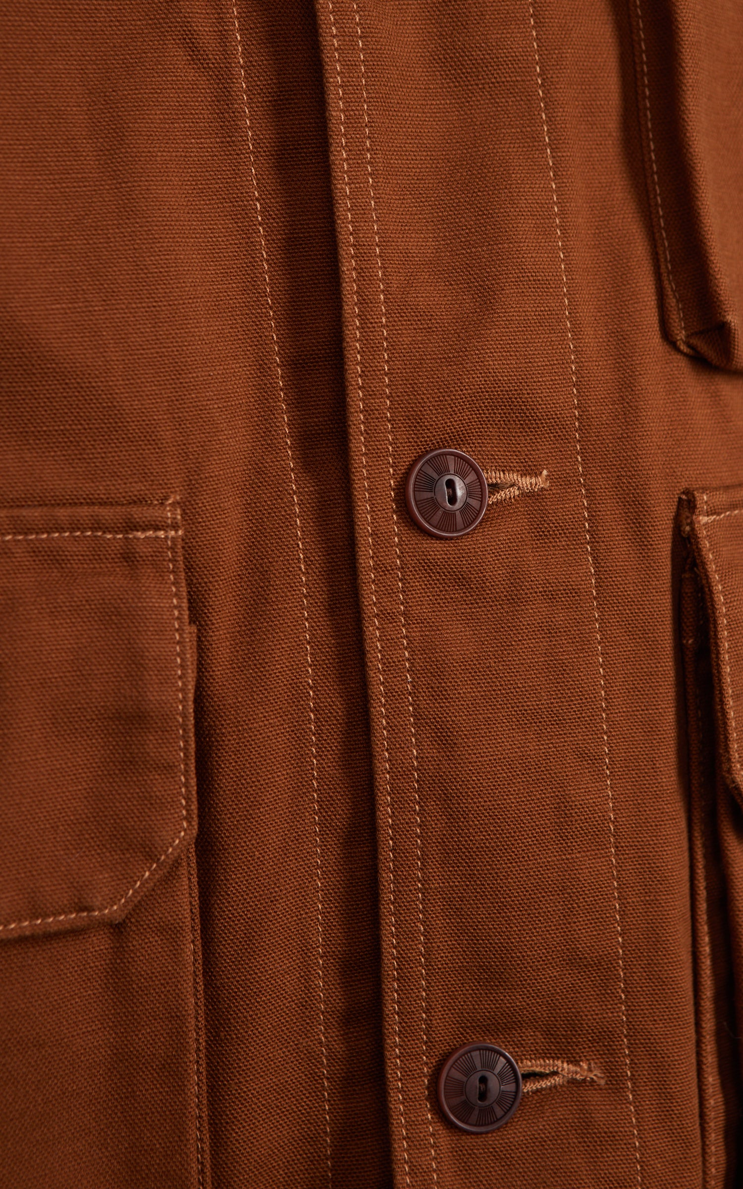FOB Factory F2458 Cotton Duck Hunting Jacket Brown - Image 5